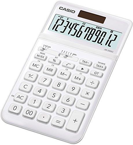 Stalinis skaičiuotuvas CASIO JW-200SC, balta sp.