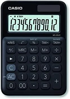 Casio MS-20UC-BK stalo skaičiuotuvas su ekranu