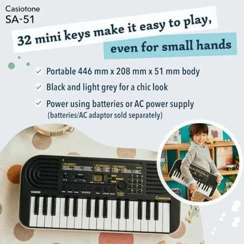 Vaikiškas sintezatorius Casio SA-51