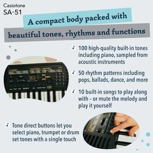 Vaikiškas sintezatorius Casio SA-51