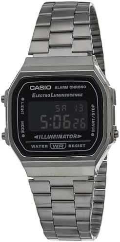 Vyriškas laikrodis CASIO A168WGG-1BDF (zd088d) - KLASYKA + BOX