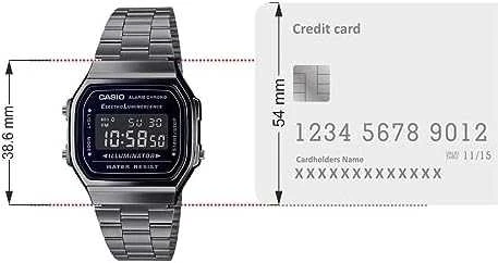 Vyriškas laikrodis CASIO A168WGG-1BDF (zd088d) - KLASYKA + BOX