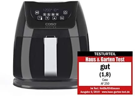 Caso | Oro gruzdintuvė | AF 250 | Galia 1400 W | Talpa 3 L | Karšto oro technologija | Juodas