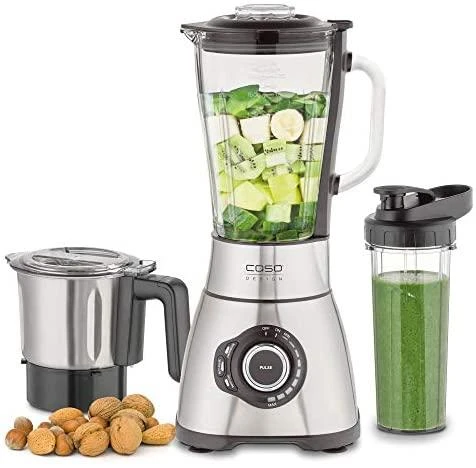 Caso | Maišytuvas | B1800 | Tabletop | 1800 W | Jar material Glass | Jar capacity 1.75 L | Ice crushing | Mini chopper | Nerūdijantis plienas