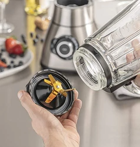 Caso | Maišytuvas | B1800 | Tabletop | 1800 W | Jar material Glass | Jar capacity 1.75 L | Ice crushing | Mini chopper | Nerūdijantis plienas
