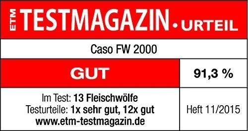 Mėsmalė Caso FW2000, 2 greičiai, sidabrinė
