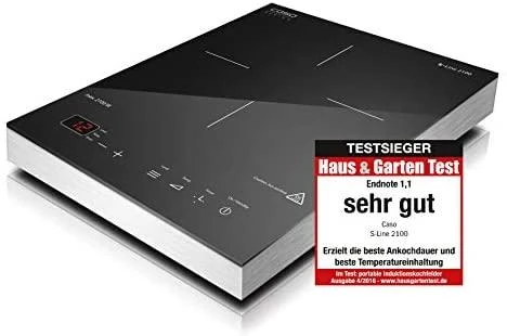 „Caso“ laisvai pastatoma stalo kaitlentė 02225 Degiklių/virimo zonų skaičius 1, Sensor-Touch, Aliuminio, Indukcija