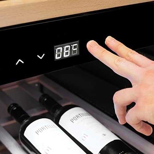 Caso | Išmanusis vyno aušintuvas | WineExclusive 24 | Energijos vartojimo efektyvumo klasė G | Vitrina | Butelių talpa 24 buteliai | Aušinimo tipas: Kompresorinė technologija | Juodas