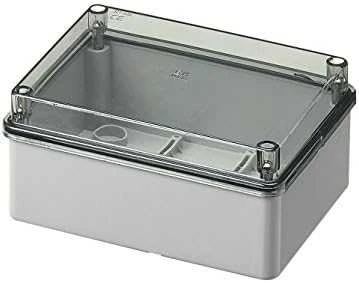 Elettrocanali Ant paviršiaus montuojama dėžutė su skaidriu dangteliu IP65 150 x 110 x 70 mm pilka (EC420C5)