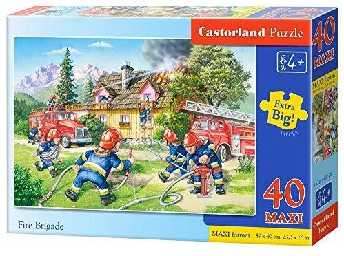 Castorland Dėlionė 40 vnt. - Ugniagesių brigada aprašymas - Prekės nuotrauka