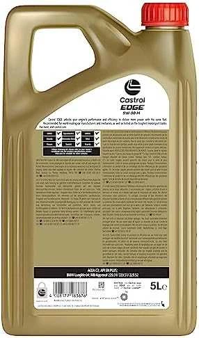 Castrol Alyva Edge 5W-30 M sintetinė varikliams 5 L