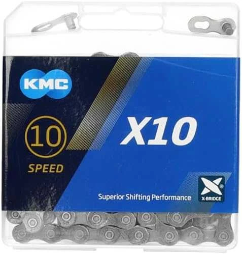 Grandinė KMC X10 Pilkas 10 greičių 114-links