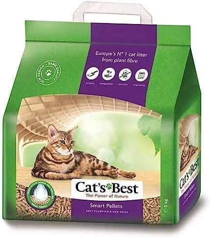 Cat's Best Smart Pellets granuliuotas natūralus pjuveninis kraikas 10L ilgaplaukėms katėms