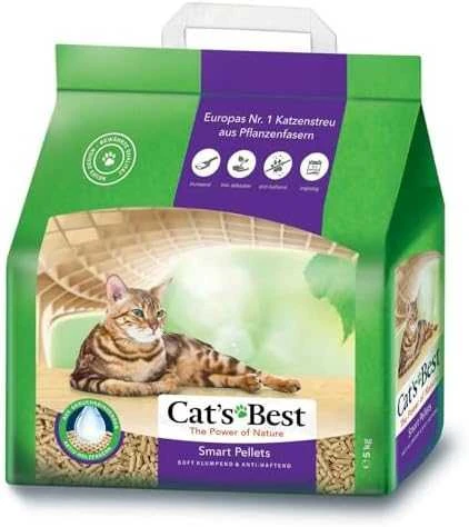 Cat's Best Smart Pellets granuliuotas natūralus pjuveninis kraikas 10L ilgaplaukėms katėms