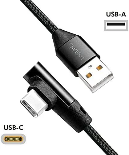 LOGILINK CU0138 LOGILINK – USB 2.0 kabelis USB-A kištukas iki USB-C (90 kampu) kištukas, 1 m