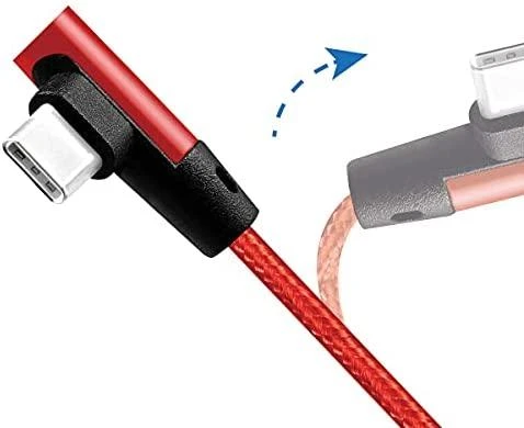 LOGILINK CU0146 LOGILINK – USB 2.0 kabelis USB-A kištukas iki USB-C (90 kampu) kištukas, raudonas, 1 m