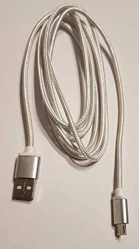 GEMBIRD CCB-mUSB2B-AMBM-6-G cotton braided micro USB cable 2.0 AM-MBM5P 1.8M metal connectors auksinis