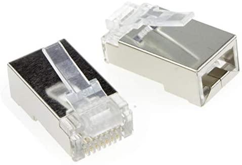 GEMBIRD LC-PTF-01/50 Gembird Universalus praėjimo modulinis FTP kištukas 8P8C, 50 vnt., tvirtas ir suvytas