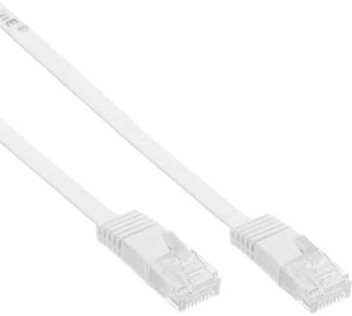InLine 1m – U/UTP tinklo kabelis – 1000 Mbit – Cat.6 – RJ45 – balta (71601W)