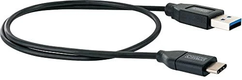Kabelis USB Schwaiger USB-A - USB-C 0.5 m Juodas (LK050C 533)