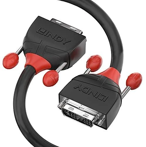 Vaizdo kabelis - LINDY DVI-D Single Link M/M 1m 1920x1200 60Hz Juodas