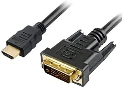 Sharkoon 1m - HDMI/DVI-D - 1 m - HDMI - DVI-D - Male - Male - 1920 x 1080 pikselių