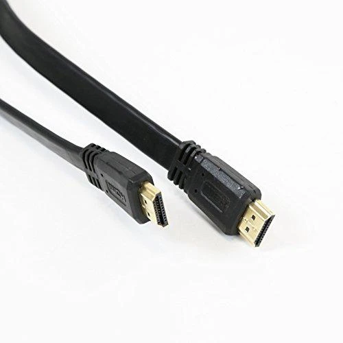 Plokščias HDMI laidas su auksuotais antgaliais