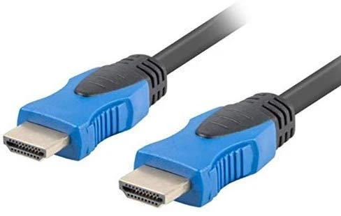HDMI laidas su mėlynomis jungtimis