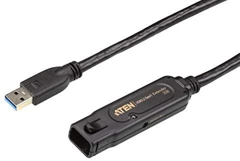 ATEN 15 m USB 3.2 Gen1 prailginimo kabelis, 15 m, USB A, USB A, USB 3.2 Gen 1 (3.1 Gen 1), 5 Gbit/s, juodas