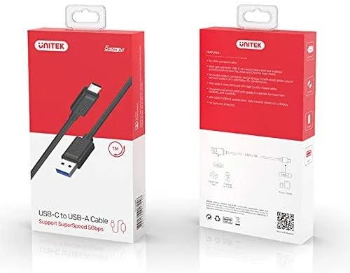 UNITEK Y-C474BK Unitek C tipo USB laidas į USB 3.1, Y-C474BK
