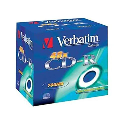 CD-R Verbatim [ brangakmenių dėklas 10 | 700 MB | 52x | Kristalas | DataLife+ AZO ]