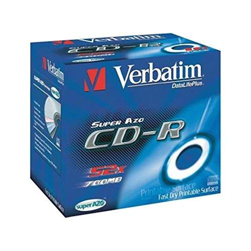 CD-R Verbatim [ brangakmenių dėklas 10 | 700 MB | 52x | Kristalas | DataLife+ AZO ]