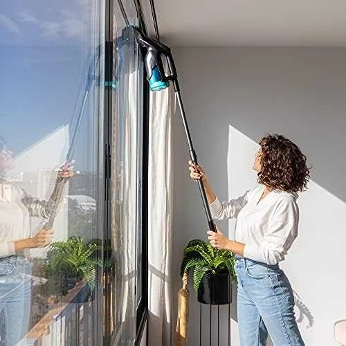 Cecotec Window Vacuum Cleaner | Conga Popstar Glass Titanium | Cordless | Juodas