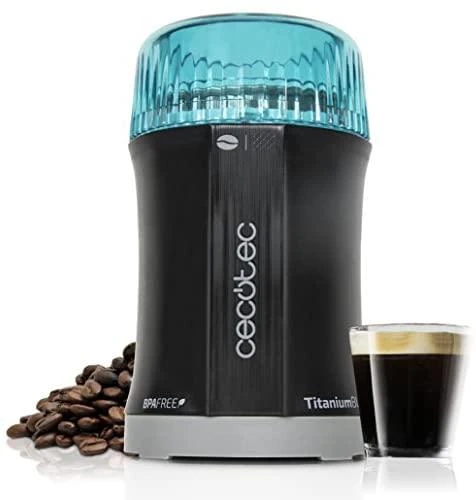 CECOTEC 01502 Kavamalė TitanMill 200 Kompaktiškas kavos ir prieskonių malūnas 200 W su titano dengtais peiliais