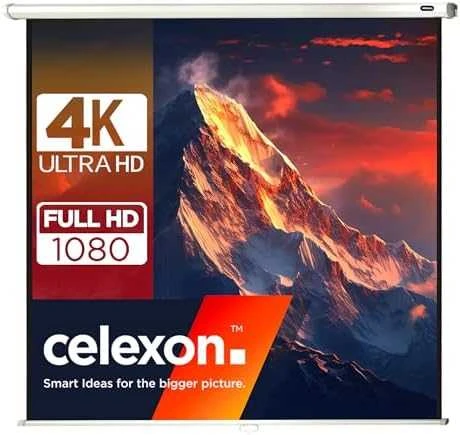 „Celexon“ vadovas, ekonomiškas ekranas | Formatas 1:1 | Matymo plotas 160 x 160 cm | Projektoriaus ekranas tinka visoms projekcijoms | Taip pat tinka „Full HD“ ir 3D projekcijoms | Lengvas montavimas ir puikus lygumas