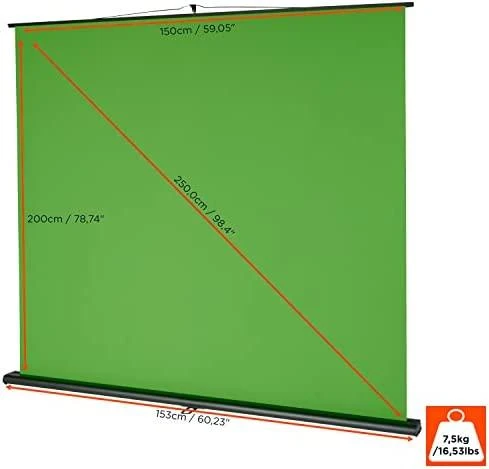 celexon Mobile Lite Chroma Key Žalias Ekranas, 150x200 cm