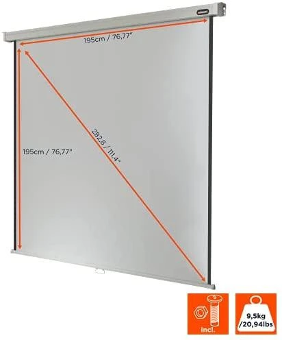 „Celexon Rollo Professional“ drobė, 200 x 200 cm