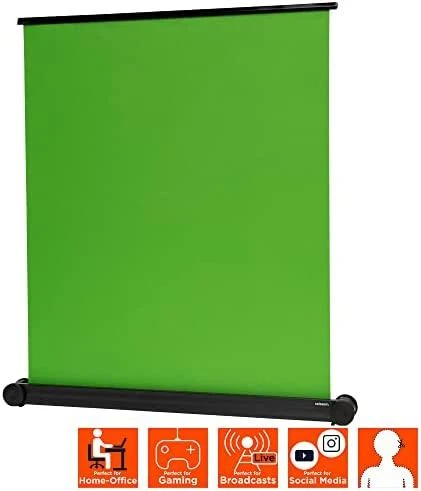 celexon mobile chroma key žalias ekranas, 150x180 cm