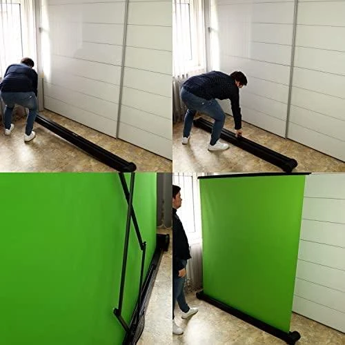 celexon mobile chroma key žalias ekranas, 150x180 cm