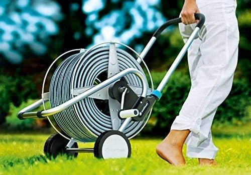 CELLFAST metalinis žarnos vežimėlis EXPLORER su ratukais, ritė 60m - 1/2"