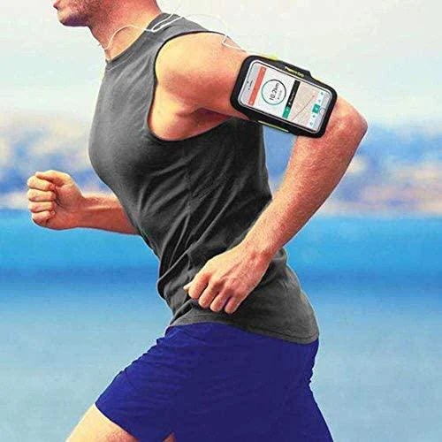 Dėklas CELLY ARMBAND UP TO 6.2" Juodas/Geltonas