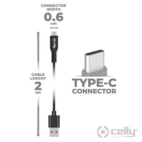 CELLY USB TYPE-C CABLE 2M