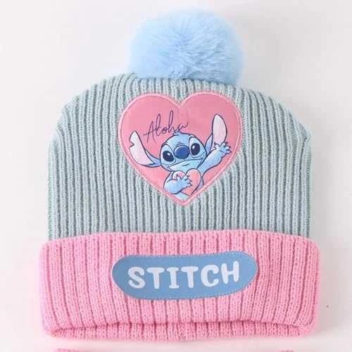 CERDÁ Disney Stitch žieminis komplektas su kepure ir pirštinėmis