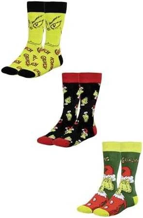 The Grinch CERDÁ Grinch pack 3 adult socks