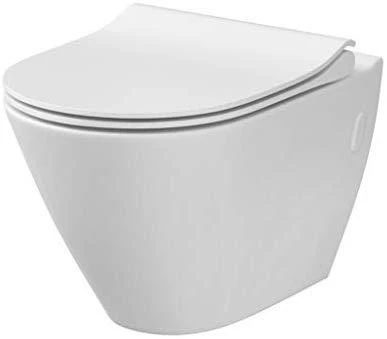 WC dangtis Cersanit, City Oval Slim, lėtai nusileidžia
