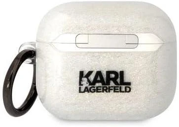Karl Lagerfeld KLA3HNKCTGT Airpods 3 dėklas skaidrus Glitter Karl&Choupette
