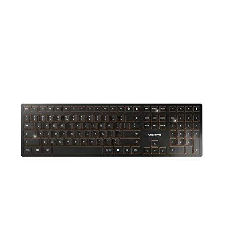 CHERRY DW 9000 SLIM klaviatūra RF belaidė + Bluetooth QWERTY Anglų (JAV) Juoda