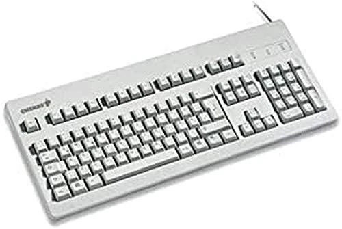 Klaviatūra CHERRY G80-3000 MX mėlyni jungikliai, DE-išdėstymas, hellgrau