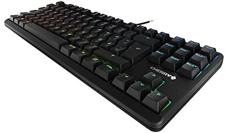 Klaviatūra CHERRY G80-3000N RGB TKL MX tylūs raudoni jungikliai, EU-išdėstymas, juodas
