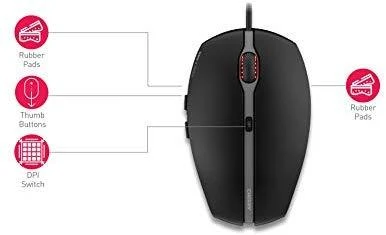 CHERRY GENTIX 4K kompiuterio optinė pelė USB 3600 DPI Abiems rankoms